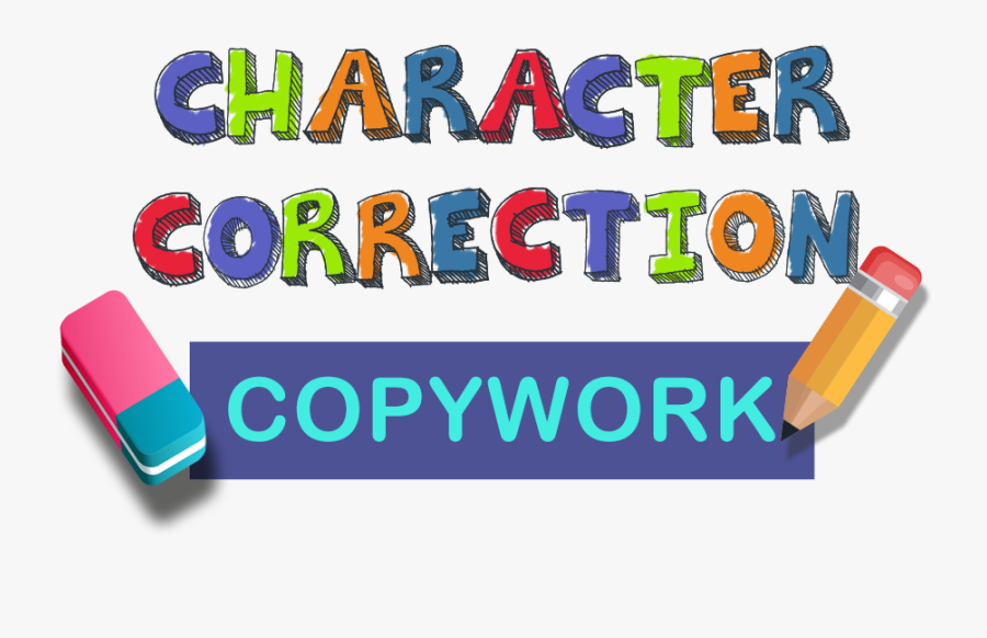 Character Correction Copywork, Transparent Clipart