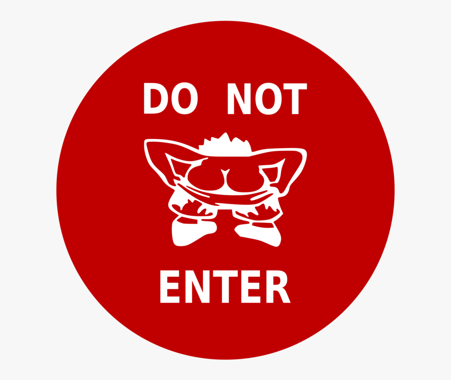 Do Not Enter Sign Cute, Transparent Clipart