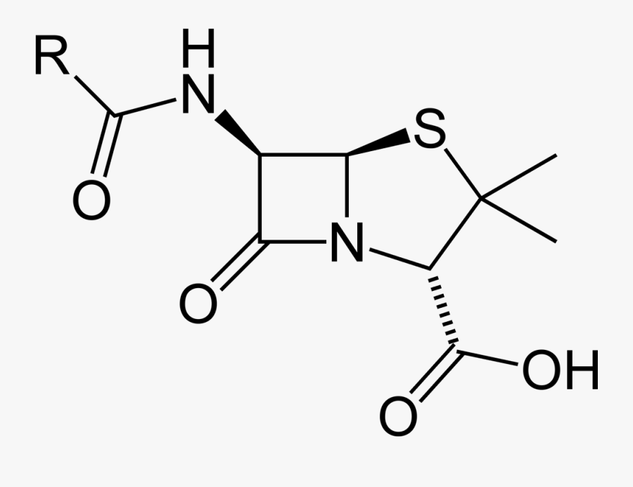 Penicillin Nucleus 2d Balls - Parent Structure Of Penicillin, Transparent Clipart