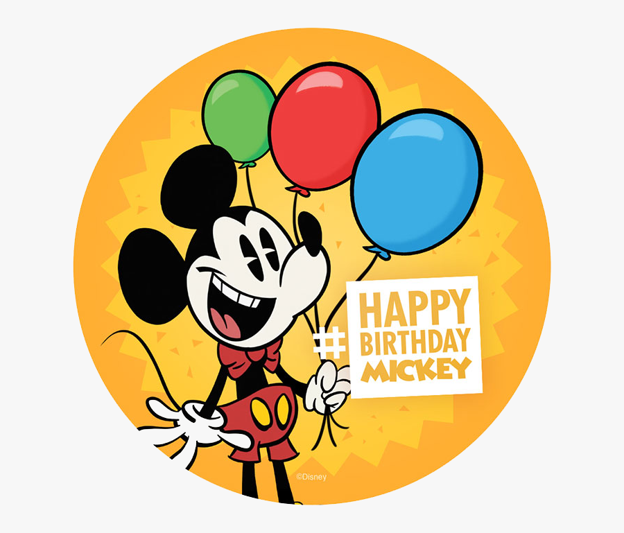 Happy Birthday Mickey Mouse - Happy Birthday Mickey 90, Transparent Clipart