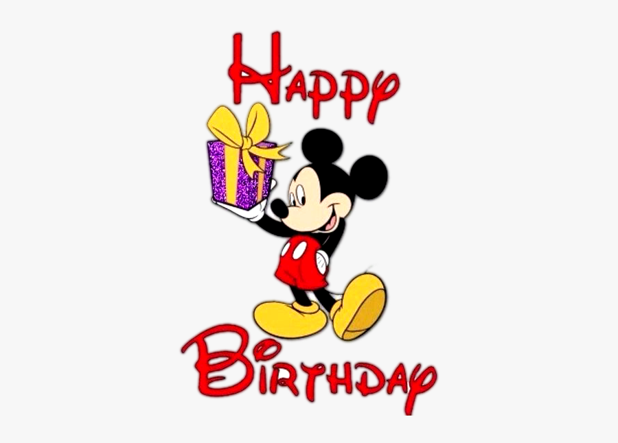 Mickey Mouse Happy Birthday Wishes - Happy Birthday Wishes Mickey Mouse, Transparent Clipart