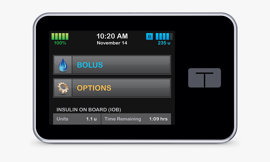 Slim Insulin Pump - Tandem T Slim Flex, Transparent Clipart
