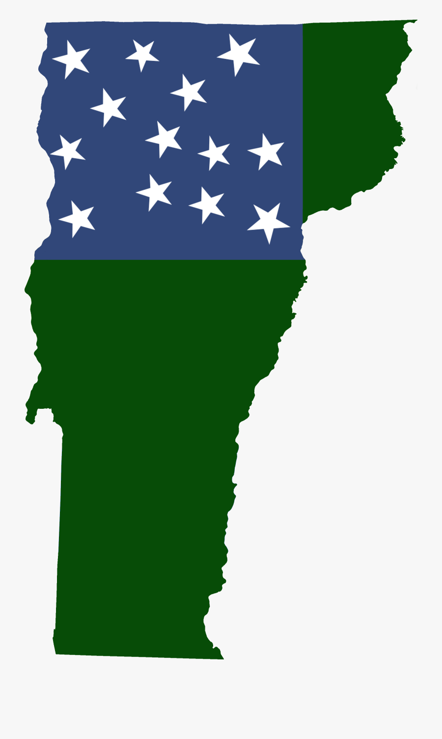 Republic Of Vermont Flag, Transparent Clipart