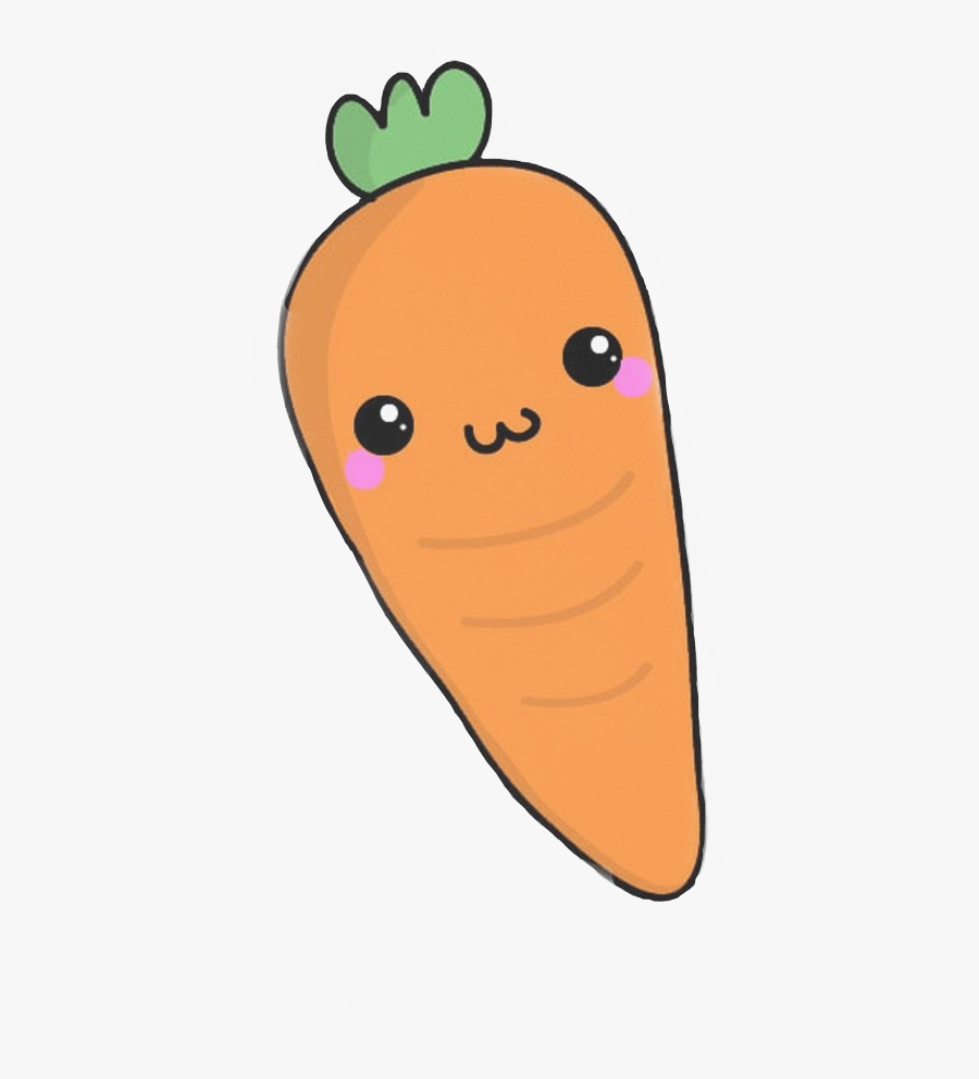 Carrot Challenge 🏆🏆 - Kawaii Cute Carrot Drawing, Transparent Clipart