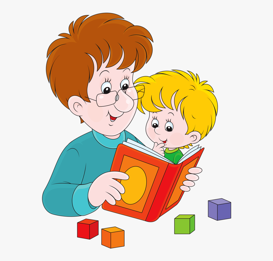 Png Clip Art School And Craft - Lectura Hijo Y Padre, Transparent Clipart