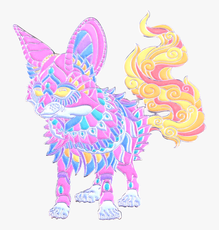 Starburst Fox - Illustration, Transparent Clipart