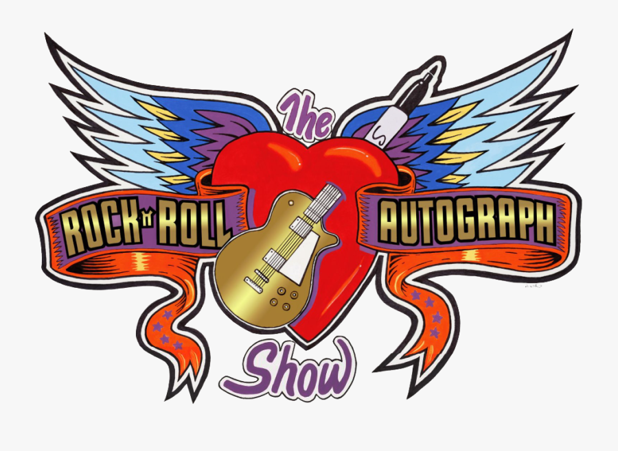 Rock N Roll Autograph Show Logo - Cool Rock N Roll Hand Med Eld Att Ladda Ner Gratis, Transparent Clipart