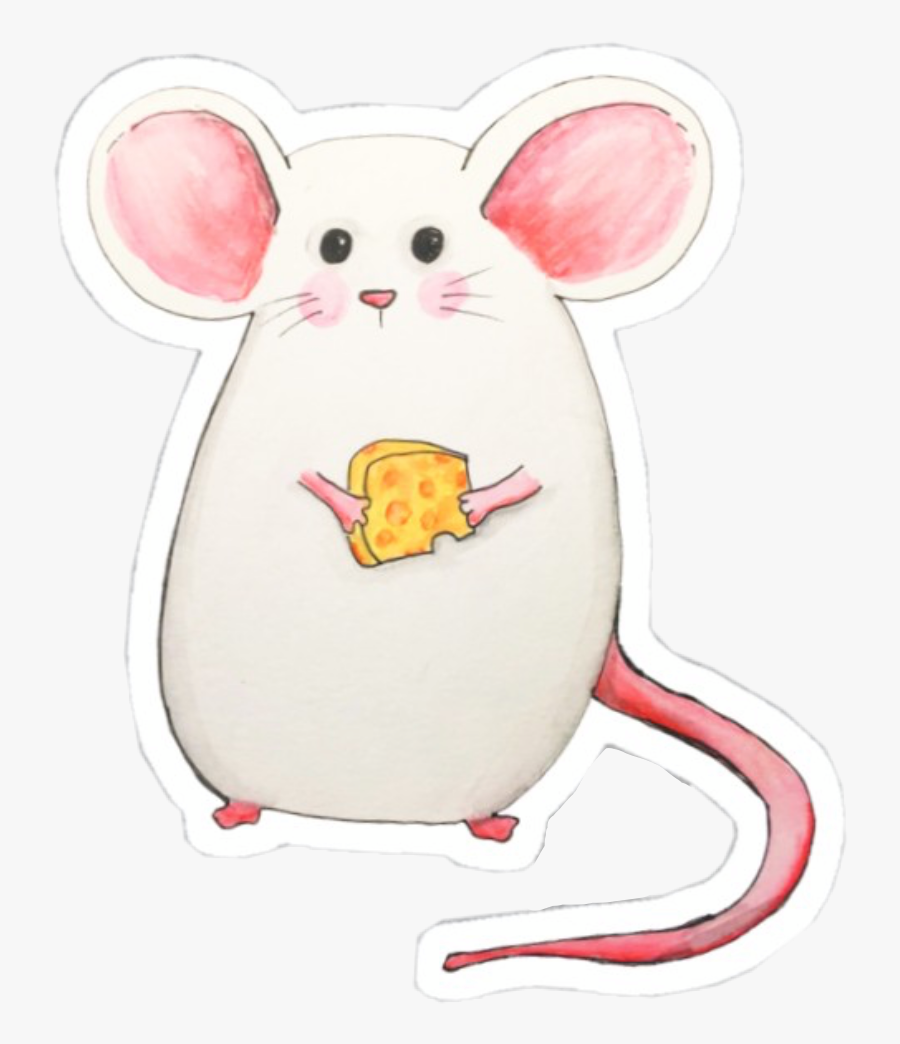 #mousesticker #rat #cute - Cartoon, Transparent Clipart