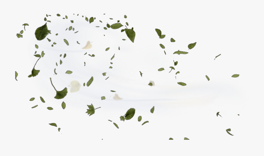 #wind #windy #leaves #blow #blowing - Green Leaves Blowing In The Wind Png, Transparent Clipart