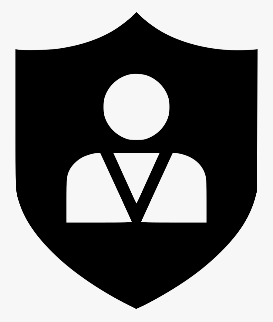 Shield Person Icon Png, Transparent Clipart