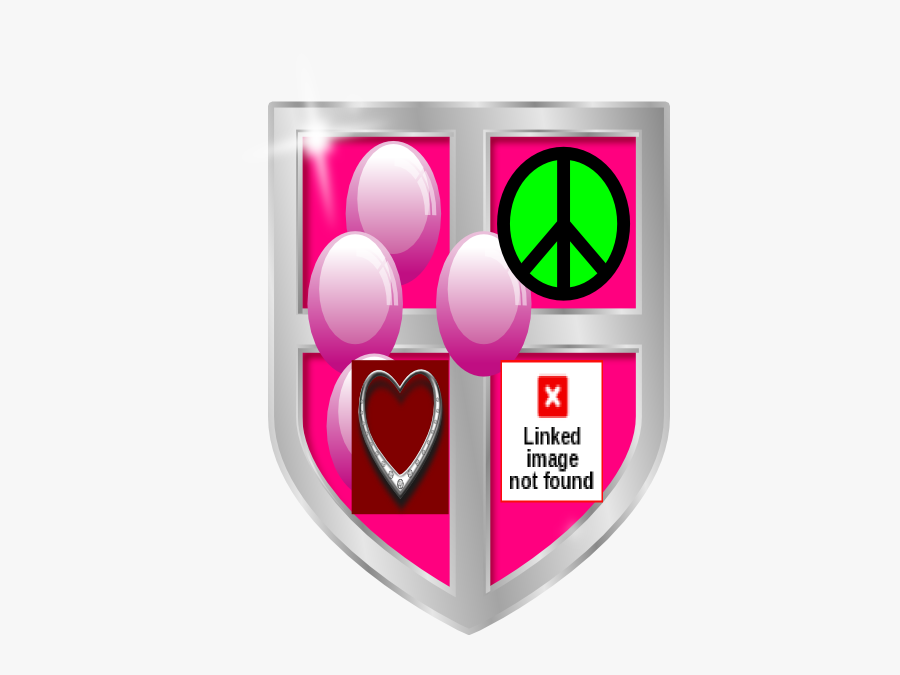 Shield Clipart Pink, Transparent Clipart