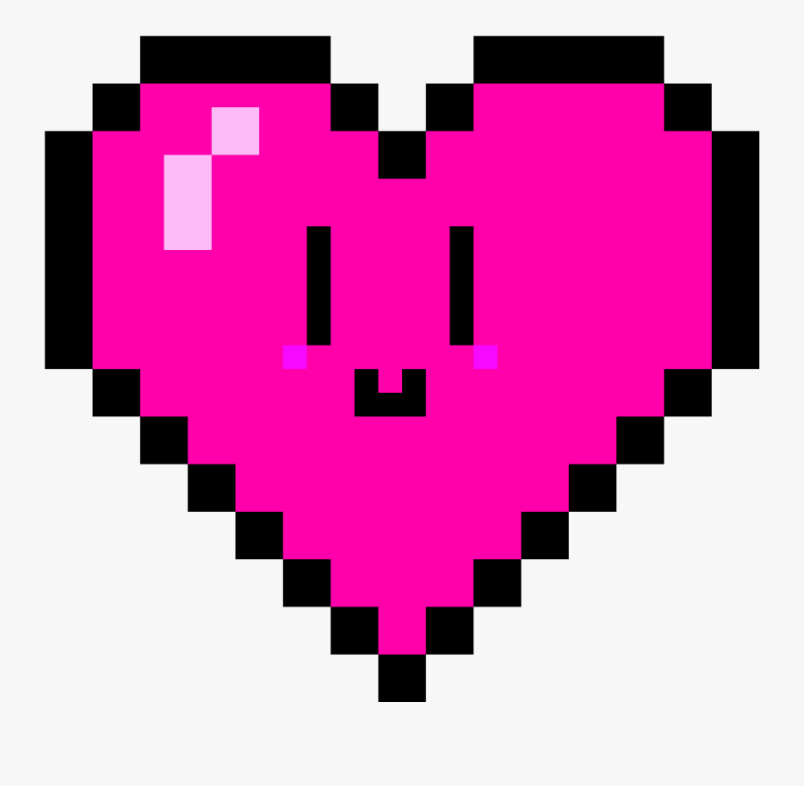 Pixel Heart Sticker, Transparent Clipart