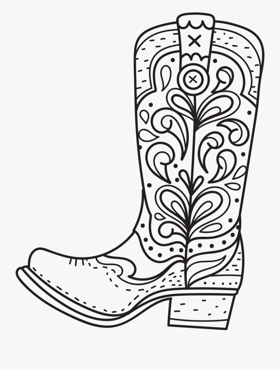 Cowboy Boot, Transparent Clipart