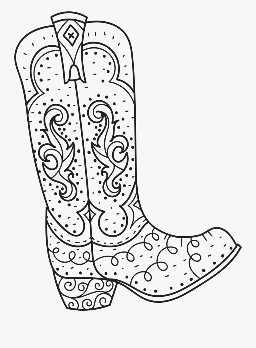 Cowboy Boot, Transparent Clipart