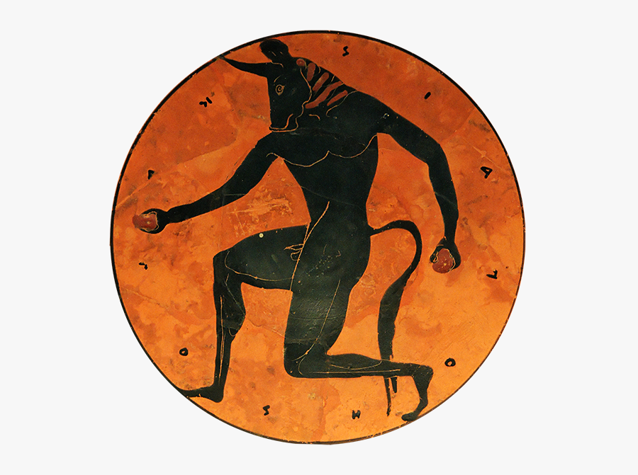 Minotaur Knossos Theseus Ancient Greece Ariadne - Greek Minotaur, Transparent Clipart