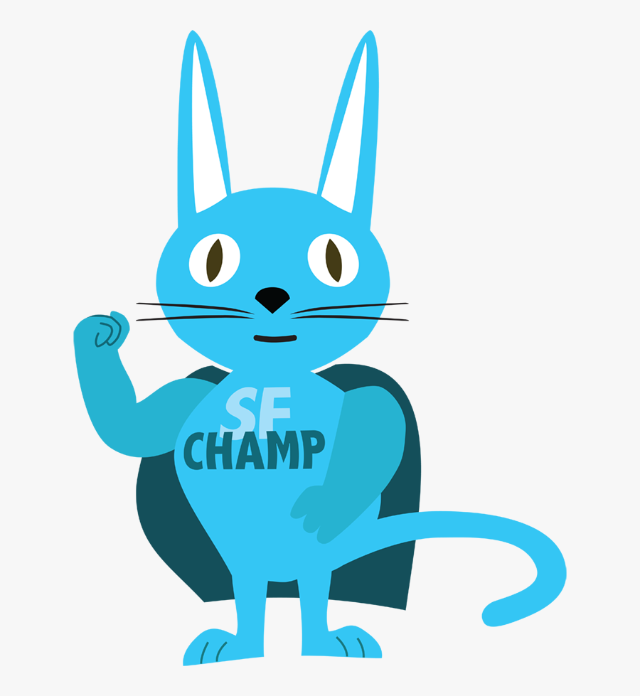 Fury, The Sf-champ Mascot - Cartoon, Transparent Clipart