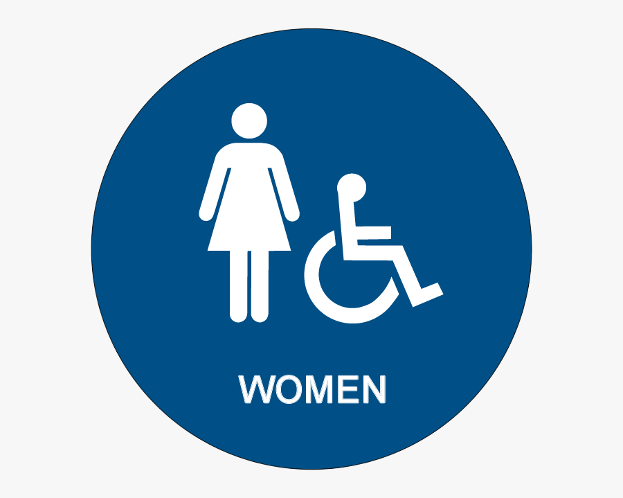 Ca Title 24 Handicap Accessible Womens Ada Restroom - Women Handicap Restroom Signs, Transparent Clipart