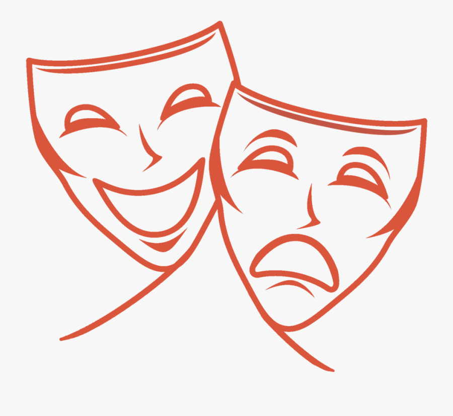 Brightmasks - Theatre Red Face, Transparent Clipart