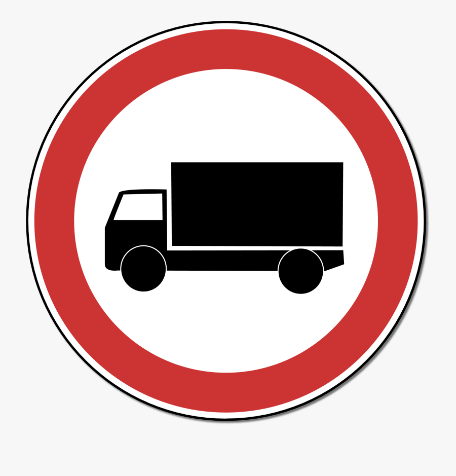 Señal Camion Png, Transparent Clipart