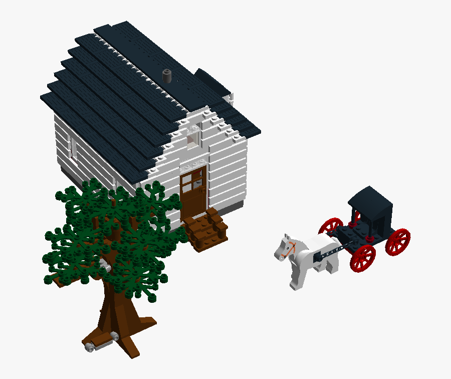 Little House On The Prairie Clipart - Lego, Transparent Clipart