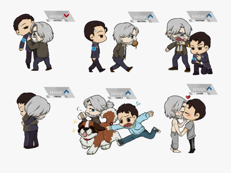 Detroit Become Human Hank X Connor, Transparent Clipart