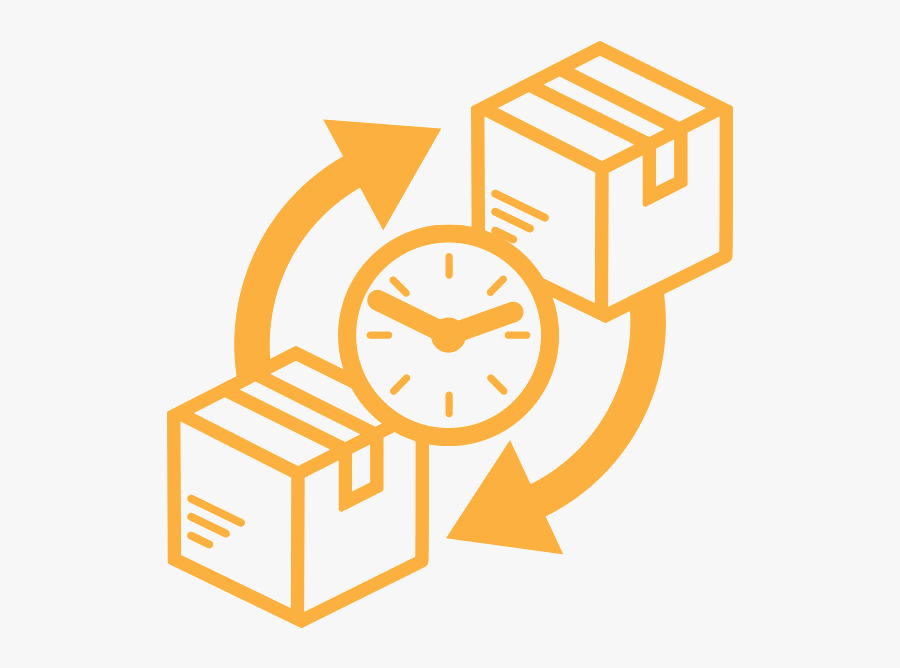 How Long Is The Replacement Process - Box Delivery Icon Png, Transparent Clipart