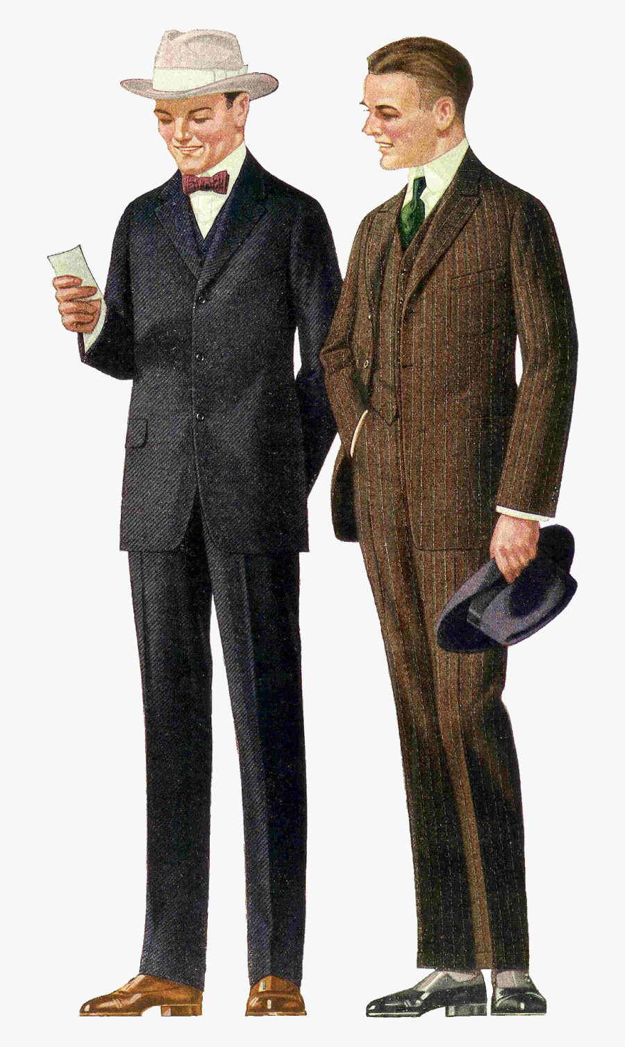 Vintage Men Fashion Png , Free Transparent Clipart - ClipartKey