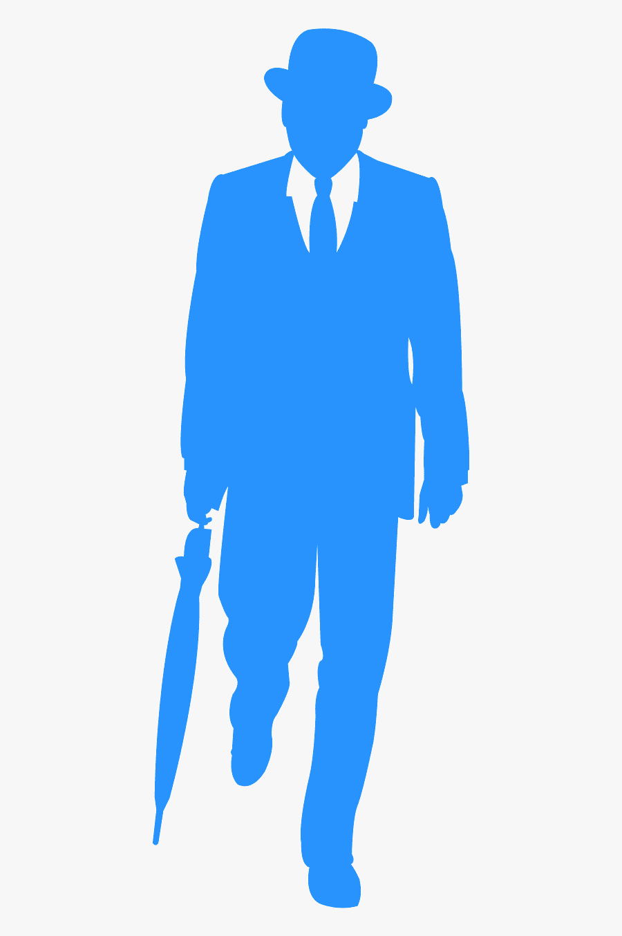 Силуэт Мужчины В Костюме, Transparent Clipart