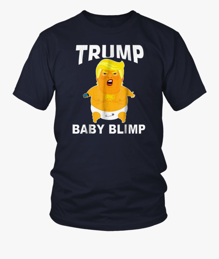 Trump With Baby Blimp Funny T-shirt - Renewable Energy Tshirts, Transparent Clipart
