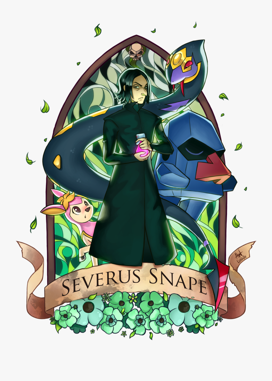 Severus Snape - Lushie Art Harry Potter, Transparent Clipart