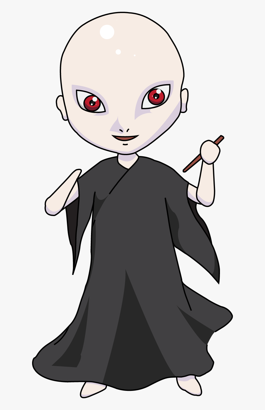 Cartoon Voldemort Transparent Background, Transparent Clipart