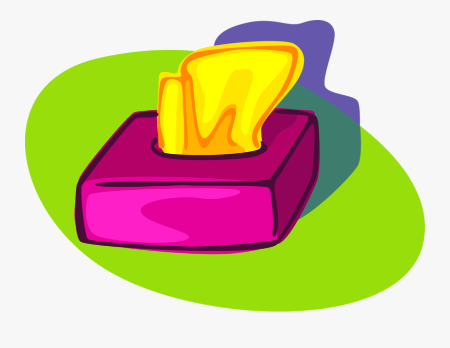 Vector Illustration Of Kleenex Facial Tissue - Kleenex Box, Transparent Clipart