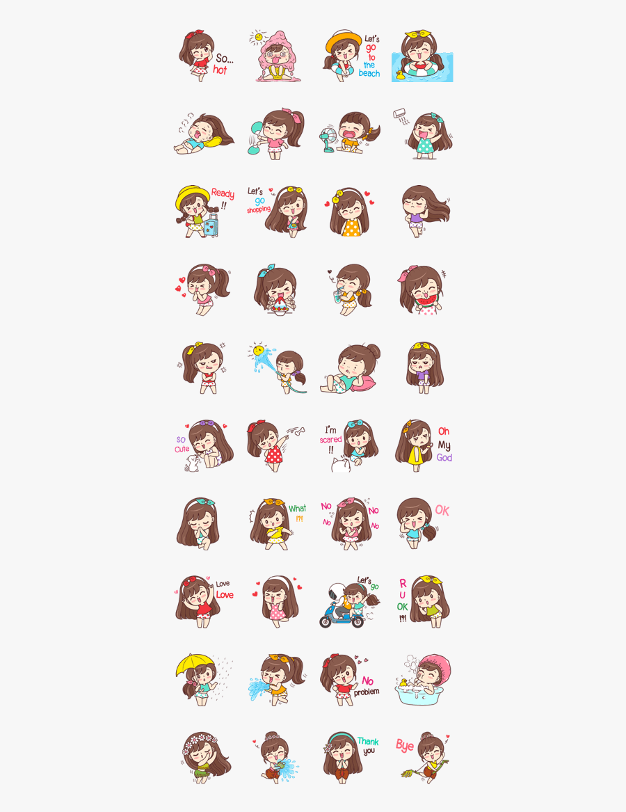 Boobib - Hot Summer - Dagashi Kashi Sticker, Transparent Clipart