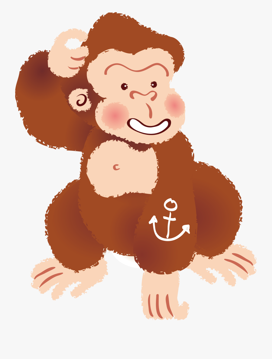 Gorilla Clipart Orangutan - Gorilla, Transparent Clipart