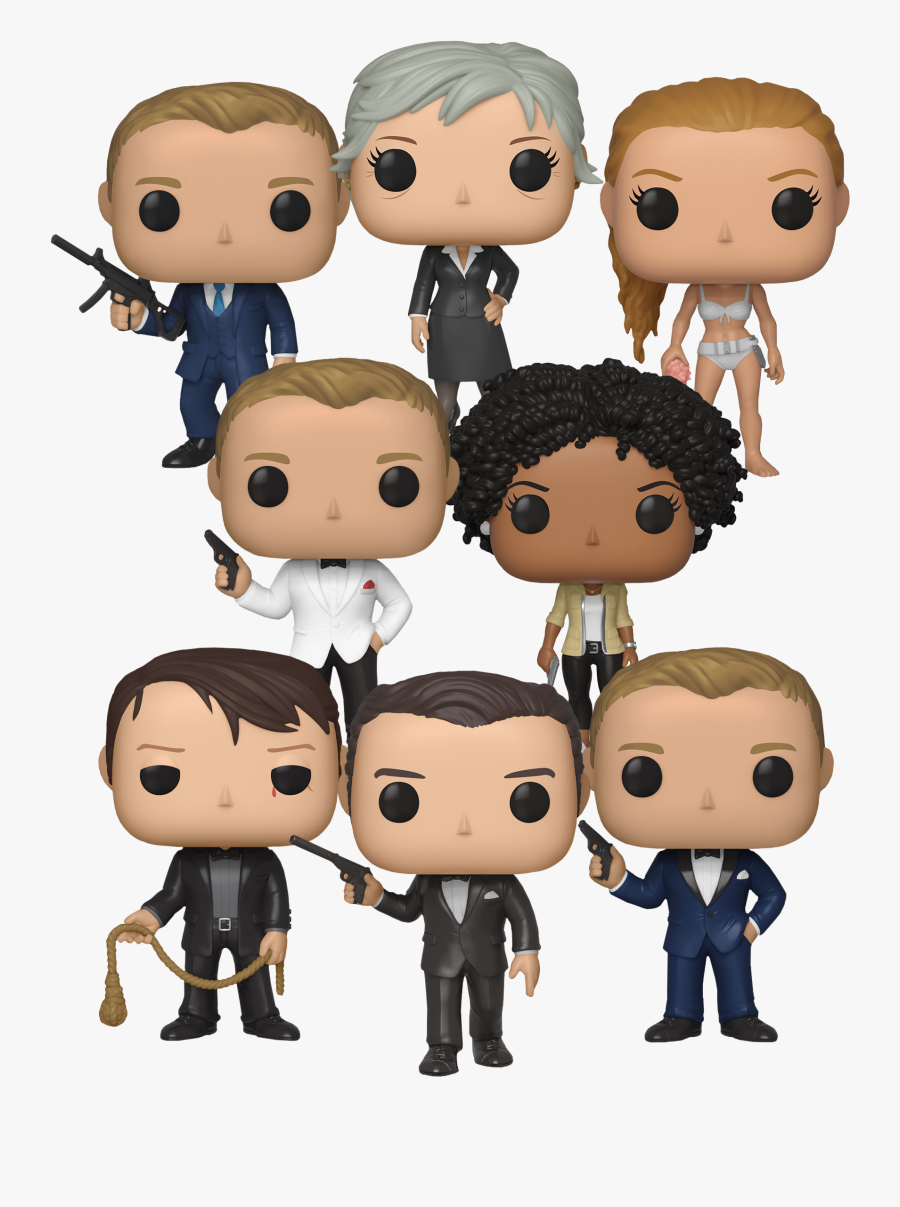 Shaken Not Stirred Pop Vinyl Bundle - Funko Pop James Bond Daniel Craig, Transparent Clipart