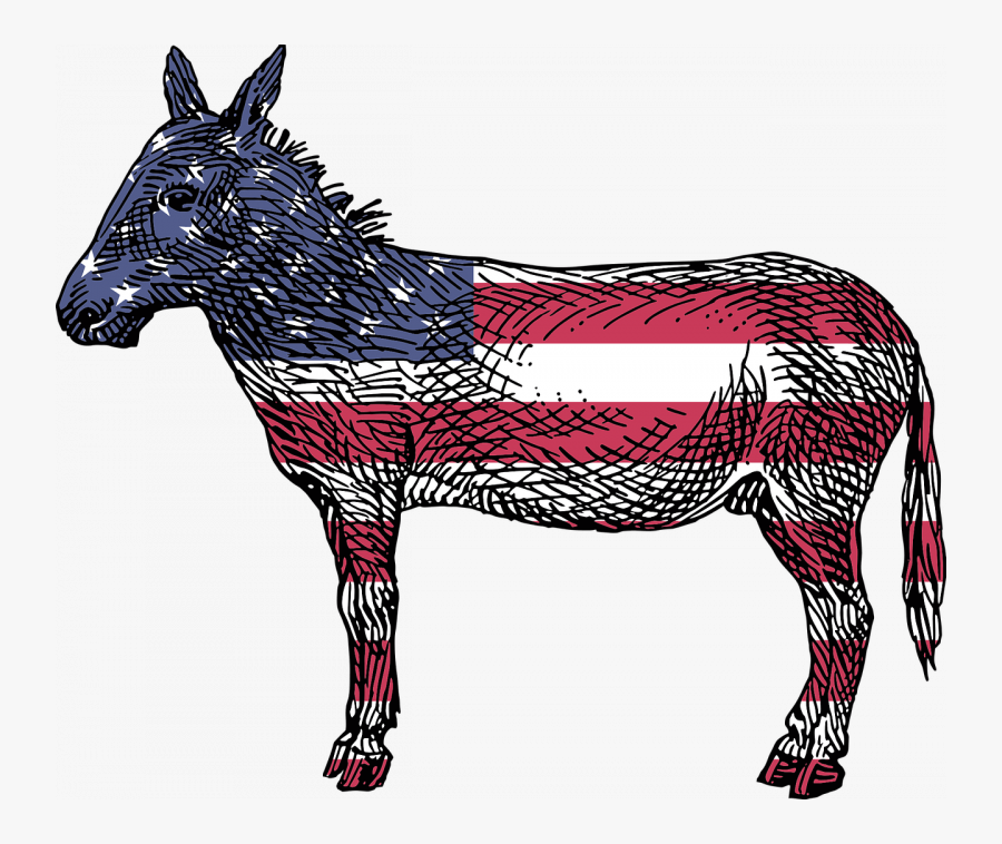 Democrats - Donkey Clip Art, Transparent Clipart