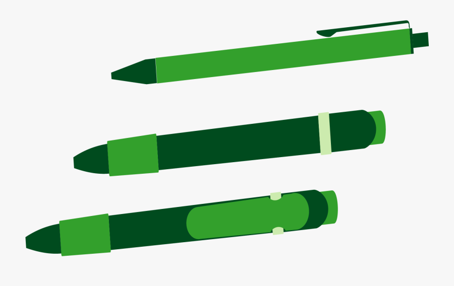 Cartoon Transprent Png Free - Green Pen Transparent Background, Transparent Clipart