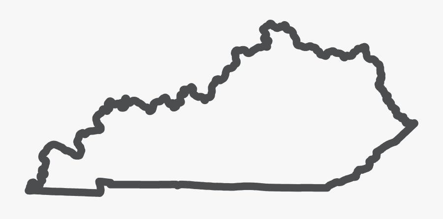 Kentucky State Outline, Transparent Clipart