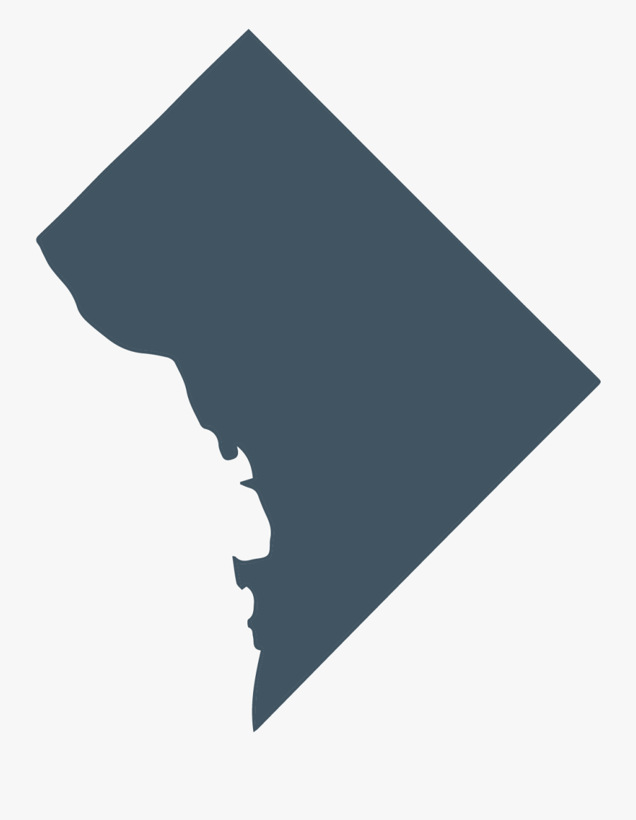 Outline Of Washington, D - Outline Washington Dc Silhouette, Transparent Clipart