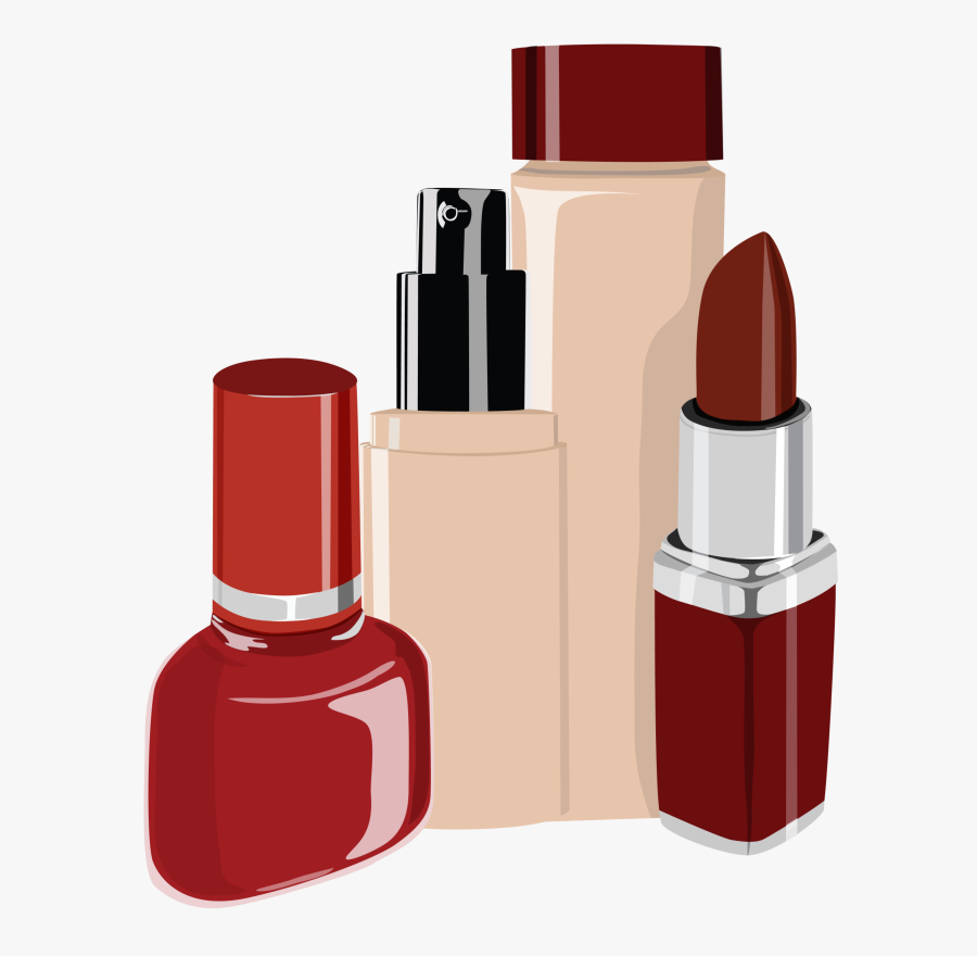 Cosmetics Vector Items Png, Transparent Clipart