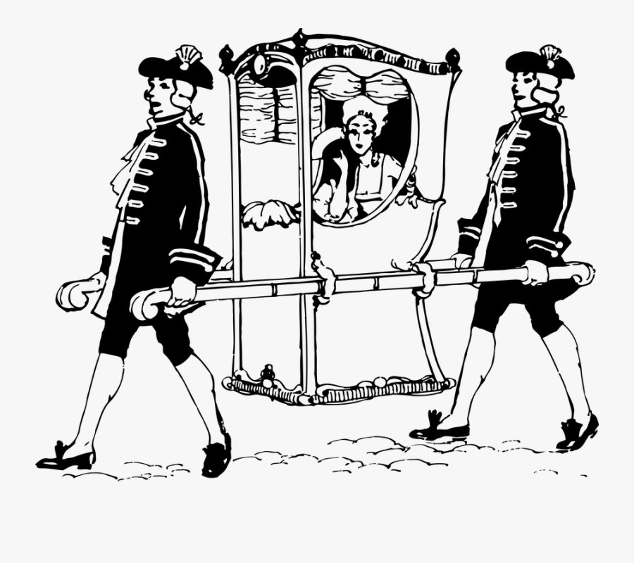 Chair Carried On Poles, Transparent Clipart