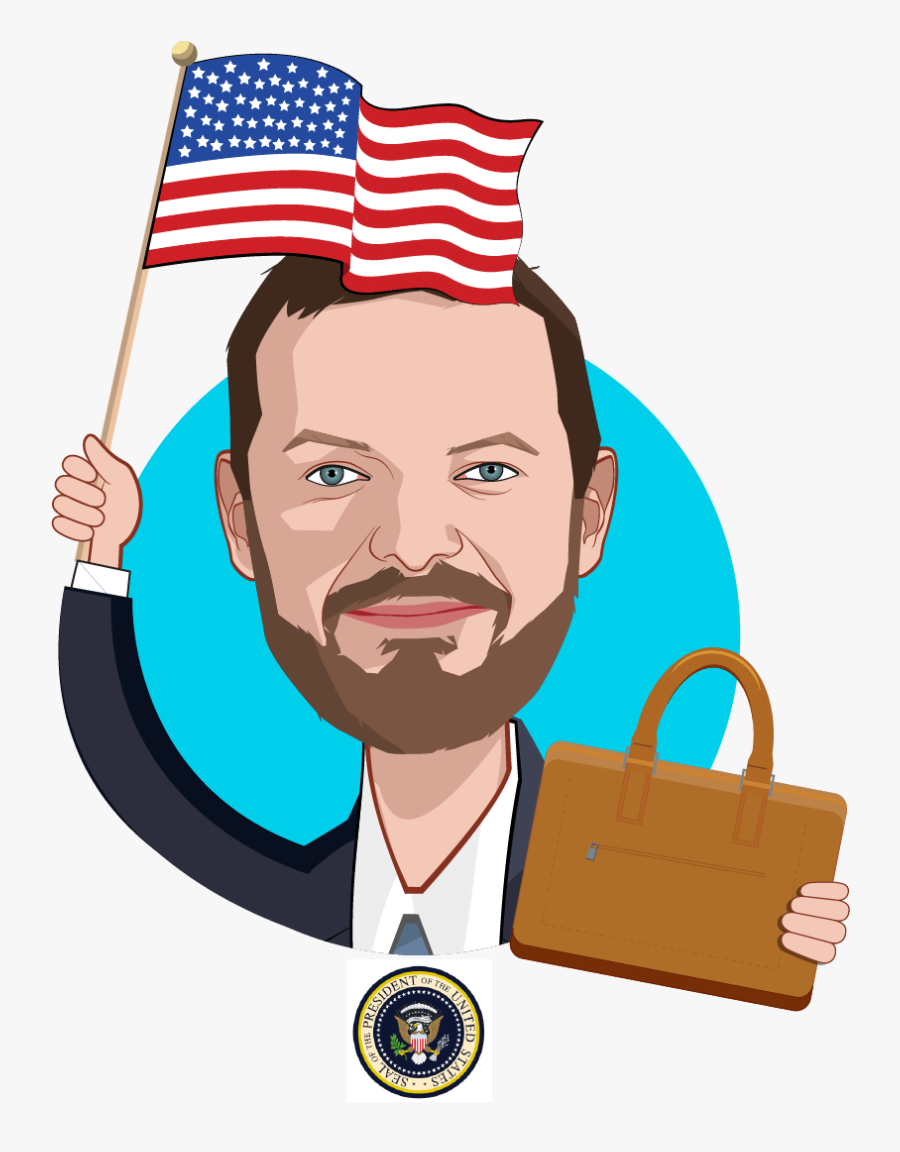 Overlay Caricature Of Joseph Grogan, Who Is Speaking - President Of The United States, Transparent Clipart