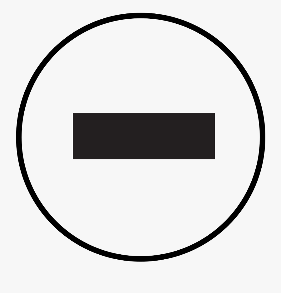 Minus In Circle - Minus Sign Circle Png, Transparent Clipart