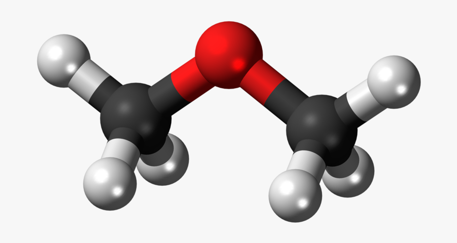 Dimethyl Ether Ball And Stick Model, Transparent Clipart