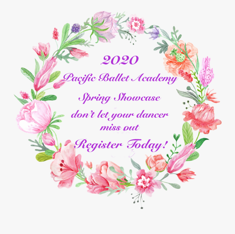 Spring Showcase Copy - Round Flower Border For Wedding, Transparent Clipart