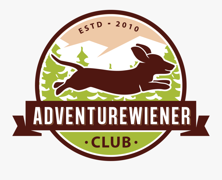 Adventurewiener Club Logo New - Dachshund Kennel Club Badge, Transparent Clipart