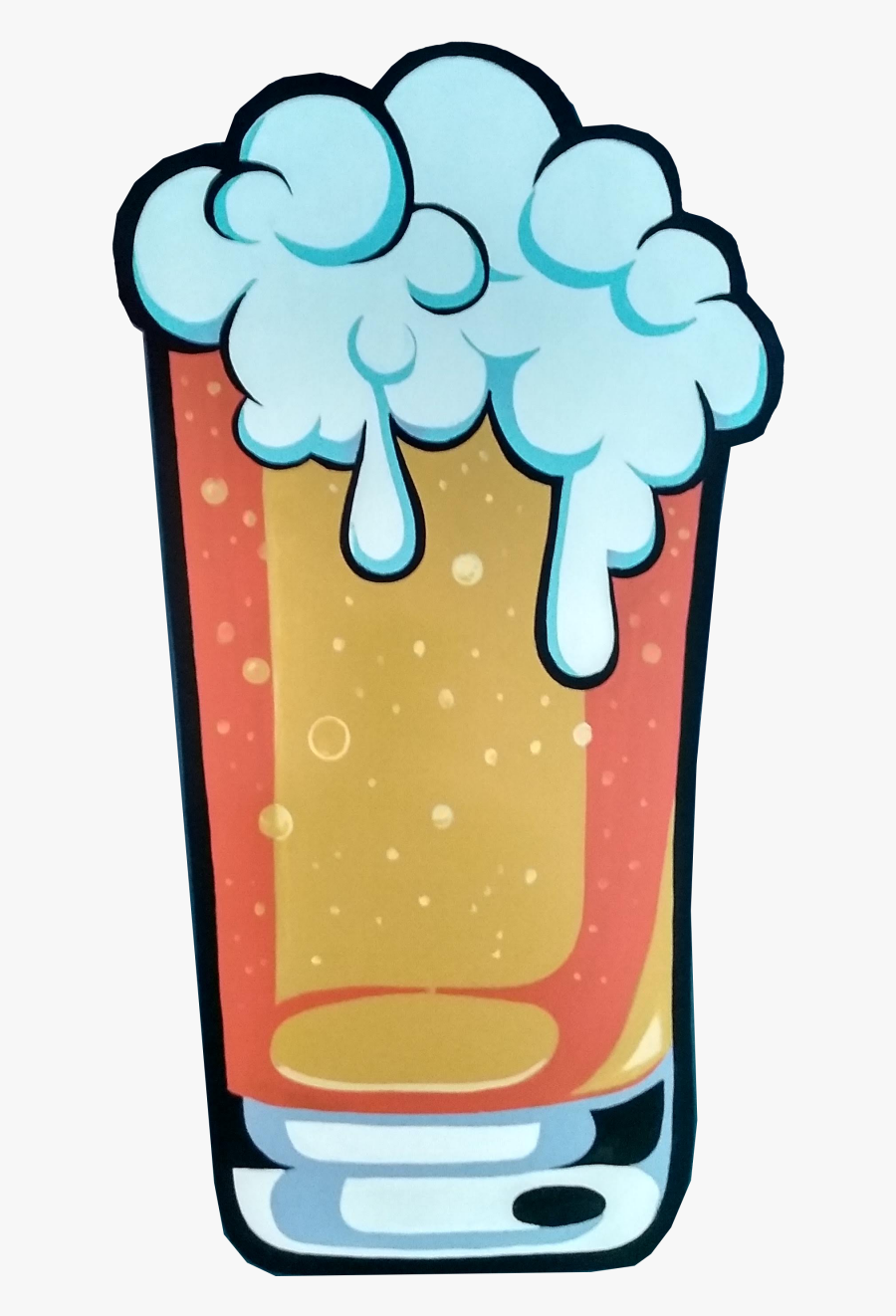 Neon Beer Mural, Transparent Clipart