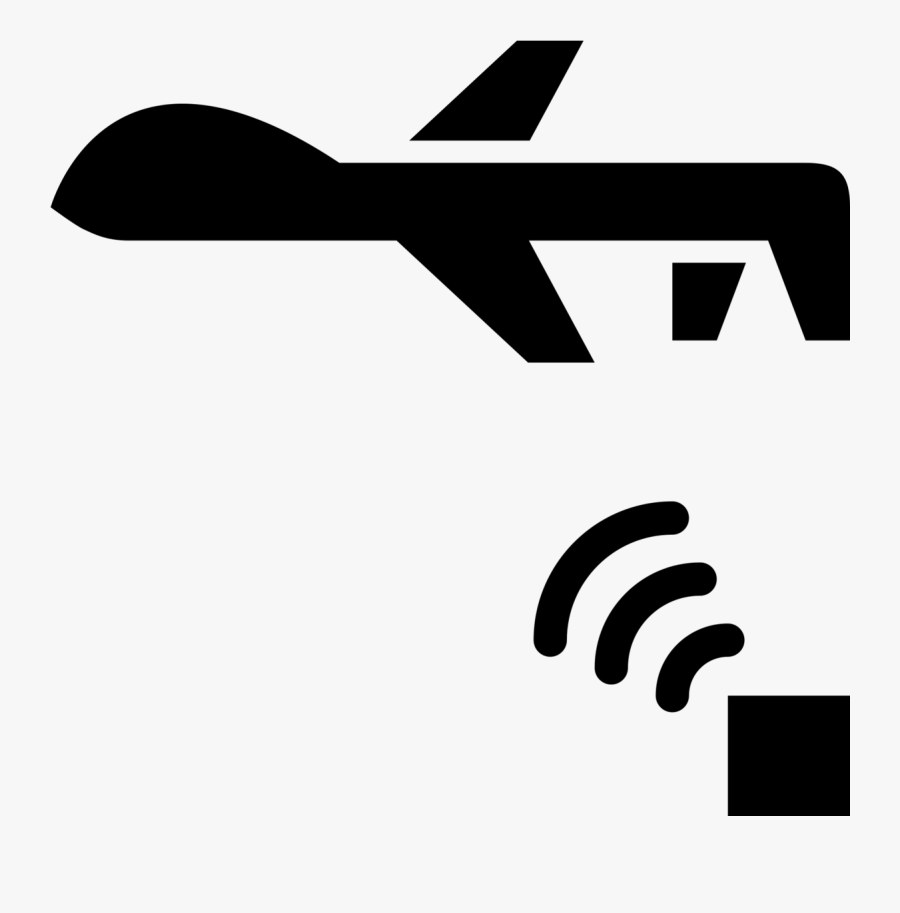 Uav Black And White, Transparent Clipart