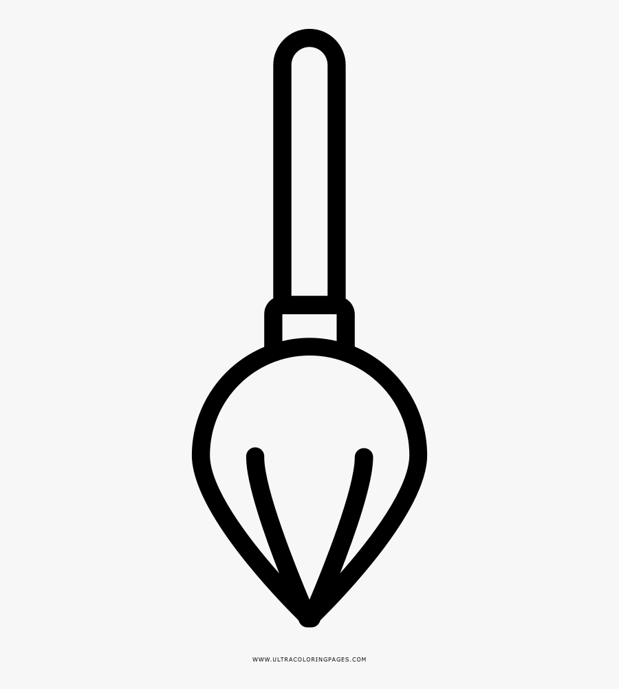 Mop Coloring Page, Transparent Clipart