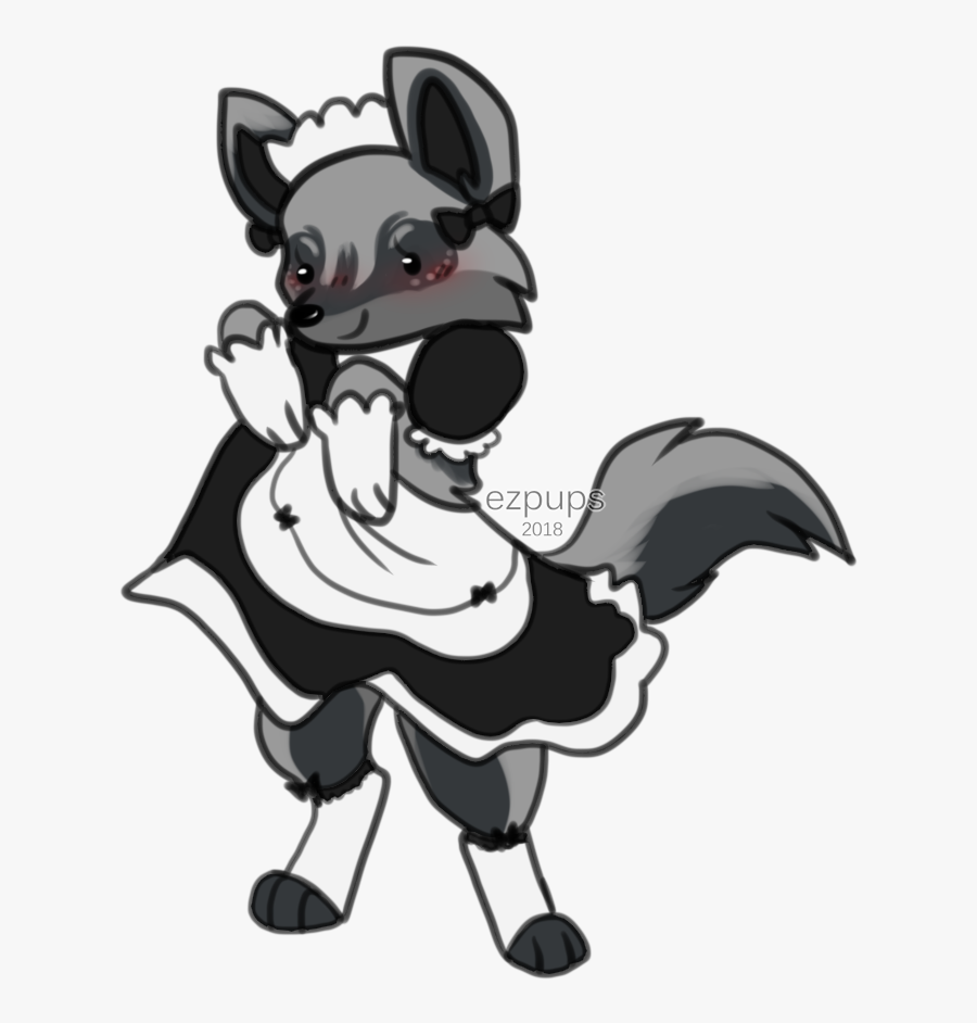 Maid Doggo - Cartoon, Transparent Clipart